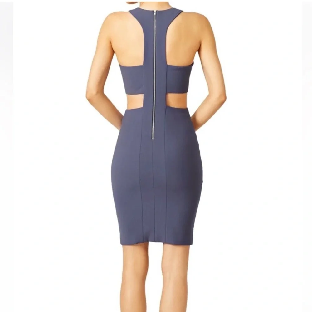 Elizabeth and James Phoenix Blue Cut Out Dress NWOT - Picture 2 of 4